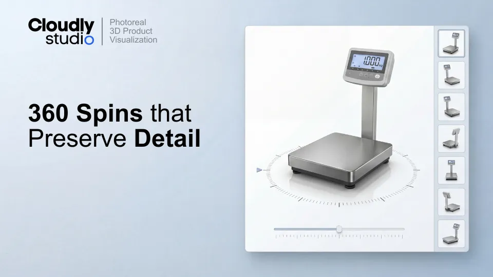 360 Spin Product Videos from CAD 3D - MP4 Spec for Detail Preservation