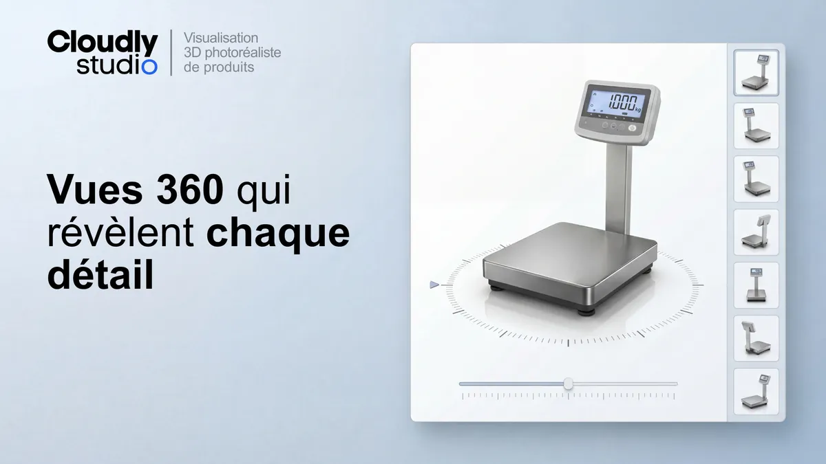 Vidéos de produits à 360° : La spécification (MP4, 6-8 secondes, rotation lente) qui préserve les détails