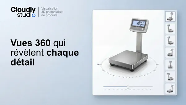 Vidéos Produits 360 depuis CAO 3D - Spécification MP4 pour Préserver le Détail