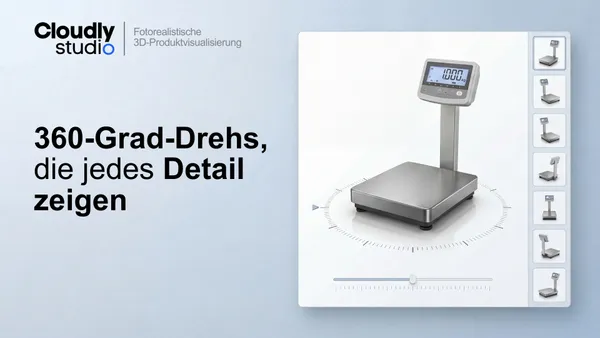 360-Grad-Produktvideos aus CAD 3D - MP4-Spezifikation für maximale Details