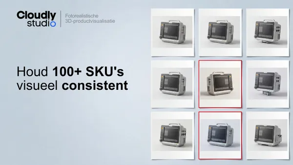 Meer dan 100 SKUs visueel consistent - 3D Product Visualisatie op catalogusschaal