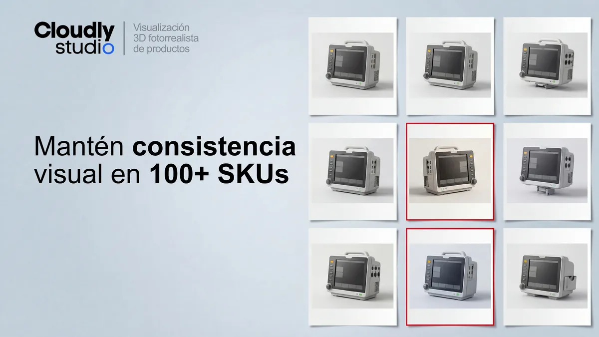 Cómo mantener la consistencia visual de más de 100 SKUs: Coincidencia de cámara 1:1 sin matar las mejoras de iluminación