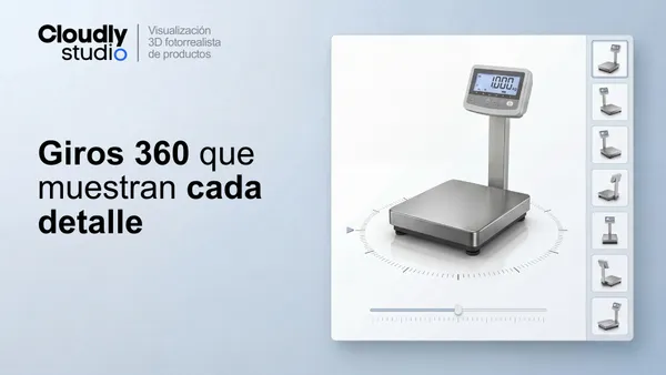 Videos 360 de Producto desde CAD 3D - Especificación MP4 para Preservar Detalle